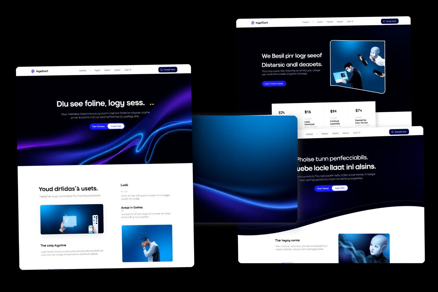 Exemplos de sites criados pelos alunos